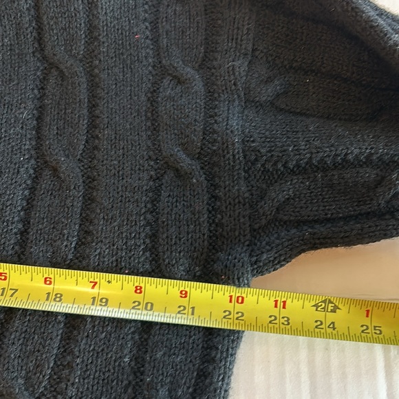 Pendleton 100% Virgin Wool Black Pocketed Cardigan. Size Large Tall - Picture 7 of 9